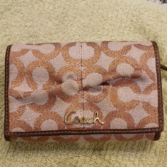 Coach Handbags - Coach Signature Brown and Tan Wallet